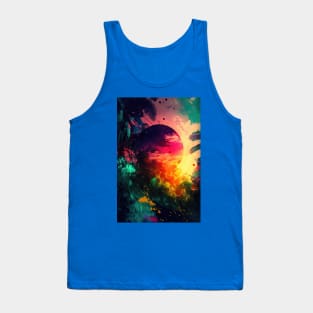 Sunset Jungle Shadows Tank Top